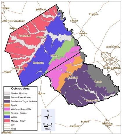 Map District Outcrop