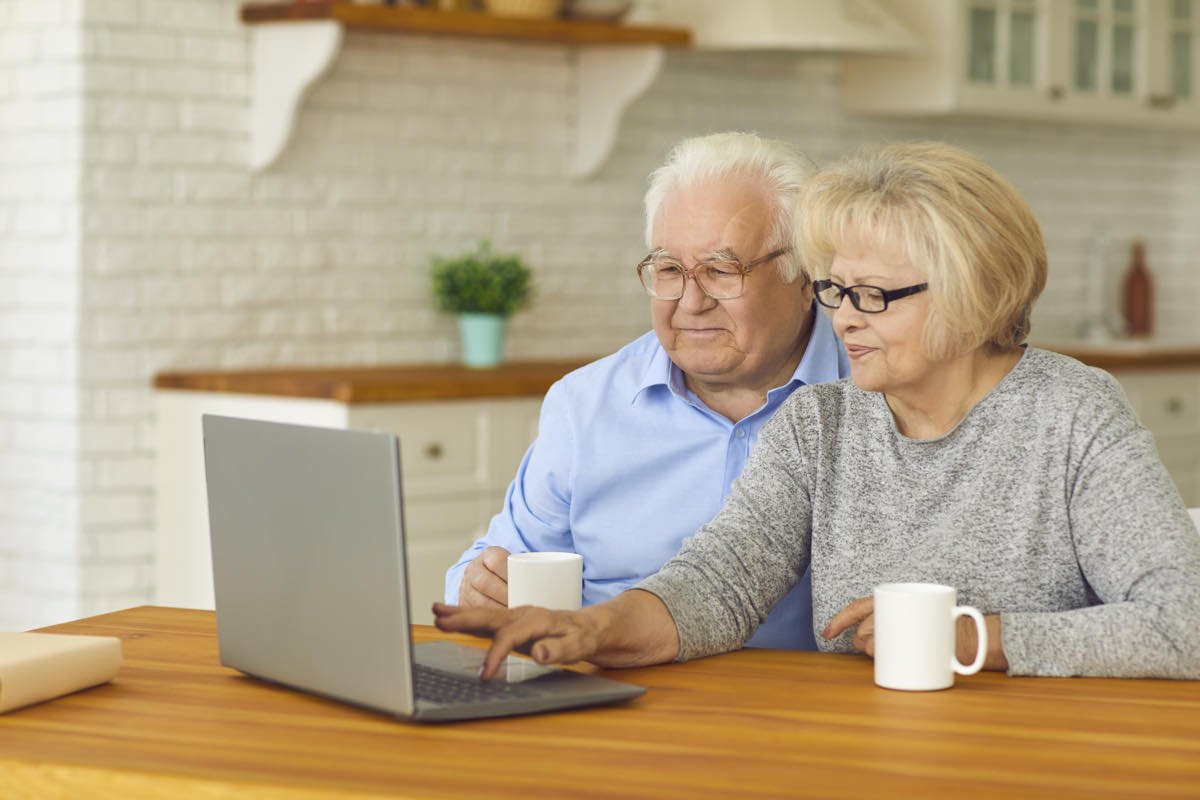 Couple at Computer